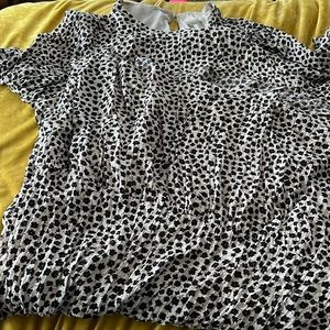 EUC - black and cream floral H&M maxi dress!